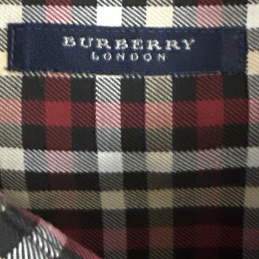 Burberry London Shirt Mens XL Plaid Button Down Nova Check Cotton Long Sleeve - Picture 2 of 12